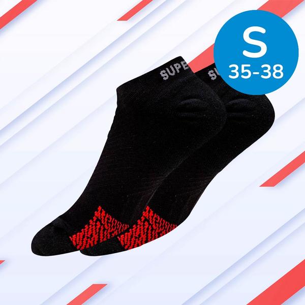 SuperNeuro Athletic No Show Socken schwarz